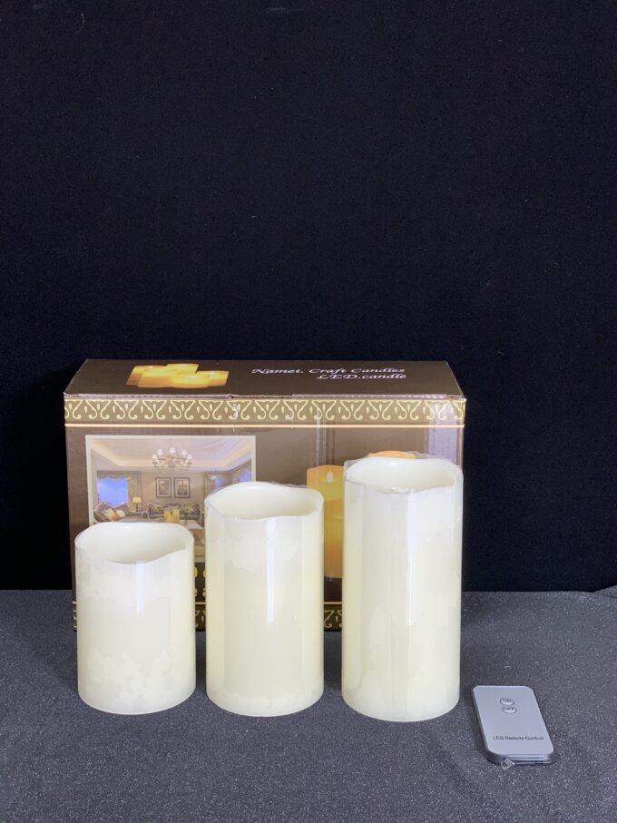 Flameless Candles Set of 3