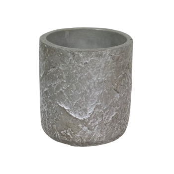 Natural slate Cylindrical Cement Flowerpot