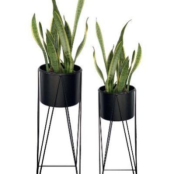 Planter Pot Set of 2 on Stand