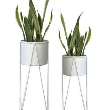 Planter Pot Set of 2 on Stand